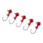 Jighead - Zoka - Kurşunlu Olta İğnesi - (Xh-A 02) - Kırmızı - 21 Gr - 5 Adet