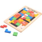 (Jigsaw 27X18X0.9CM) = Ahşap Çekiç Topu Çekiç Kutusu Çocuk Eğlenceli Oynamak Hamster Oyun Oyuncak Erken (Yurt Dışından) - Renkli