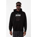 Jigsaw Game Isn_t Over Yet Siyah Erkek 3İp Kapşonlu Sweatshirt