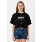 Jigsaw Game Isn_t Over Yet Siyah Kadın Crop Tshirt