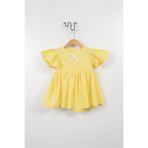 Jikko Baby Kız Çocuk Kolları Fırfırlı Taş Baskılı Elbise 3722