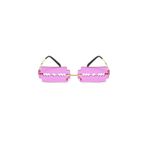 Jilet Görünümlü Pembe Vintage & Retro Güneş Gözlüğü