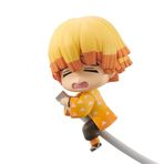 Jilijia Agatsuma Zenitsu Figürü Sevimli Anime Heykel Mini Karikatür Figürler PVC Karakter Model Masaüstü Süsü Koleksiyon Parçaları 5 cm