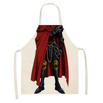 Jilijia Albedo Ainz/Ooal Elbisesi Anime Önlük Shalltear Bloodfallen/Narberal Gamma Chefs Apron Aşçılar Restoran Bistro Barbekü Önlüğü 3D Baskılı Karikatür Önlük, tip 4, L-65x75cm