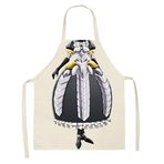 Jilijia Albedo Ainz/Ooal Elbisesi Anime Önlük Shalltear Bloodfallen/Narberal Gamma Chefs Apron Aşçılar Restoran Bistro Barbekü Önlüğü 3D Baskılı Karikatür Önlük, tip 5, L-65x75cm