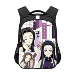 Jilijia Anime Agatsuma Zenitsu Sırt Çantası Tomioka Giyuu Kamado Nezuko Okul Çantası Karikatür Karakter Kanvas Çanta Anime Yürüyüş Çantaları Seyahat Çantası Öğrenciler için Hediyeler, Kochou Kanae,