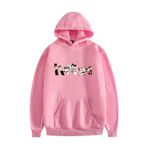 Jilijia Haikyuu Voleybol Uzun Kollu Kapüşonlu Pinguin Gri Kadın Sweatshirt