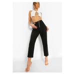 JILLY Eva Mom Jeans Siyah Boyfriend Ekstra Rahat Pantolon