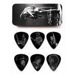 Jim Dunlop Jimi Hendrix Silver Portrait 6lı Pena Seti (Medium)