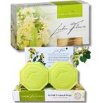 Jimena Natural Doğanın Kokuları Bitkisel & Doğal Sabun 2 x 100 gr Lüks Kutu - Scents Of Nature Herbal & Natural Soap - IHLAMUR ÇİÇEĞİ
