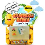 Jimena Natural Oyuncaklı Sabun Meyve Serisi - Çilek Kokulu Gliserinli Sabun 125 gr - Limon