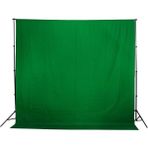 Jinbei Greenbox Chromakey Green Screen Yeşil Fon Perde 2 x 3 m ve 1.90 x 3 m Fon Standı Kit