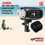 Jinbei HD-400 HSS TTL Dahili Akülü Taşınabilir Paraflaş Kit