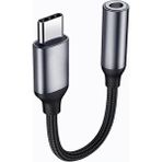 Jindamai USB Type C - 3,5 mm Aux Adaptörü Type-C 3 5 Jack Ses Kablosu Kulaklık Dönüştürücü Galaxy S21 Ultra S20 Için (Yurt Dışından) - Siyah