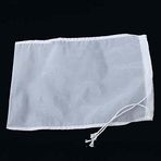 JINGERL 250 Ağ/58 Mikron 20 * 30 cm Beyaz Gıda Sınıfı Naylon Ağ Yeniden Kullanılabilir Germe Çay Hamuru Suyu Yiyecek Fındık Süt Filtre Torbası (Renk: 250 ağ, Boyut: 10 Adet)