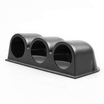 JINGERL 5 2 mm Araç Gösterge Gösterge Gösterge Su Yağı Sıcaklık Sensörü Yağ Basınç Yakıt Göstergesi Hava Yakıt Oranı Egzoz Sıcak Metre 12V (Color : 3 gauge holder)