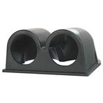 JINGERL 5 2 mm Gösterge 12V Su Sıcaklık Yağ Sıcaklık Gösterge Yağ Pres Yakıt Voltları Gösterge Hava Yakıt Oranı Boost Egzoz Temp Aracı Ölçer Siyah Kabuk (Color : Double holder)