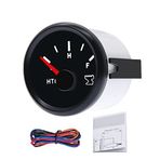 JINGERL 52MM HTG Kanalizasyon Seviye Göstergesi + Kanalizasyon Seviye Gönderici Sensörü Deniz Tekne Araba RV Tutma Tankı Su Seviye Göstergesi Yakıt Seviye Sensörü (Colore : Only meter)