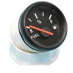 JINGERL 52mm yakıt seviyesi göstergesi Evrensel tekne araba kamyonu için elektriksel yakıt seviyesi göstergesi RV Kampçı 0-190 Ohm Su Seviye Metre Voltmetre (Color : 0.08mm 1000g)