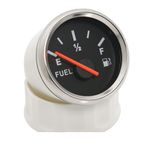 JINGERL 52mm yakıt seviyesi göstergesi Evrensel tekne araba kamyonu için elektriksel yakıt seviyesi göstergesi RV Kampçı 0-190 Ohm Su Seviye Metre Voltmetre (Color : 0.6mm 1000g)