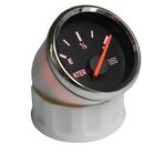 JINGERL 52mm yakıt seviyesi göstergesi Evrensel tekne araba kamyonu için elektriksel yakıt seviyesi göstergesi RV Kampçı 0-190 Ohm Su Seviye Metre Voltmetre (Color : Ivory)