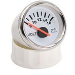 JINGERL 52mm yakıt seviyesi göstergesi Evrensel tekne araba kamyonu için elektriksel yakıt seviyesi göstergesi RV Kampçı 0-190 Ohm Su Seviye Metre Voltmetre (Color : Red 0.35mm 1000g)