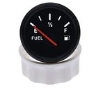 JINGERL Araba Yakıt Seviye Sensörü 0~190 Ohm Yakıt Göstergesi Ile 150 200 250 300 350 Mm Yakıt Gönderme Birimi (Colore : Only gauge BN)