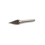 JINGERL Konik Uçlu Tungsten Çelik Freze Bıçağı 1 adet Karbür Döner Dosya Ağaç İşleme Ahşap Oyma Aleti Taşlama Başlığı M Şekilli (Renk: MX1225M06)