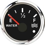 JINGERL Su geçirmez 52MM Göstergesi 0-190ohm Kanalizasyon/Su/Yakıt Seviye Göstergesi Yağ Sıcaklık Göstergesi Basınç Alarmlı Tekne Araba Voltmetre (Colore : Water level gauge BS)