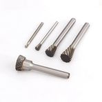 JINGERL Ters Çevrilmiş Koni Şekilli Alaşım Döner Dosya 1 adet Sert Metal Taşlama Başlığı Freze Kesici Tungsten Ahşap Oyma Aleti N-Tipi (Renk: NX0810M06)