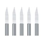 JINGERL V Şekilli Freze Bıçağı 10 adet 30 40 Derece 3,175 mm (1/8") Şaft Karbür PCB Gravür Uçları CNC Freze Aleti (Renk: 10 Adet derece 40 x 0,3 mm)