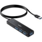 Jinghua 4 Port USB 3.0 Hub Çoklayıcı, Type-C Güç Girişli 5gbps Veri Aktarım Destekli USB Çoğaltıcı, Notebook Pc Klavye Mouse USB Bellek Harici Disk Uyumlu Z418C