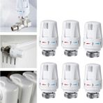 Jingliang Shop B Beyaz Termostatik Radyatör Valf Pnömatik Sıcaklık Kontrol Valfi Uzaktan Kumanda Radyatör Başlığı Isıtma Sistemi Valf-Tool (Yurt Dışından) - Sıhhi Tesisat Araçları