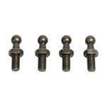 JINGLINGKJ M6 Yuvarlak İplik Kombinasyonu Şerit Siyah Vida 34,5 MM Yüksek Araç Tamir Mobilya Montajı Ortak Konnektör Metal Uç Bağlantı Rulmanı Eklem Cıvataları 4 adet (M6 İplik, Siyah)