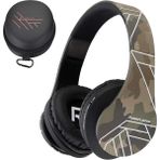 Jingyi Bluetooth Kulak Üstü Kulaklıklar, Kablosuz Stereo Katlanabilir Kulaklıklar Dahili Mikrofonlu Kablosuz ve Kablolu Kulaklıklar, Mikro Sd/tf, Iphone/samsung/ipad/pc Için Fm (Camo) (Yurt Dışından)