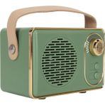 Jingyi Şarj Edilebilir Eski Bluetooth Hoparlör, Retro Bluetooth 5.0 Hoparlör, Mini Bluetooth Hoparlör Hafıza Kartı Aux USB Kamp Partisi Hediyesi Için Şarj Edilebilir Mp3 Çalar (Yeşil) (Yurt Dışından)