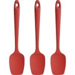 Jingyikeji Pişirme ve Pişirme Için Silikon Kaşık Spatula Seti, 3 Parça (Kırmızı) (Yurt Dışından) - Mutfak Spatulası - Siyah