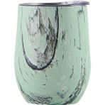 Jingyikeji Yumurtalık Paslanmaz Çelik Yaratıcı U Şeklinde Kırmızı Şarap Termos Bardak Büyük Göbek 12OZ Yumurta Kabuğu Bardak Yıldız Çam Yeşili (Yurt Dışından) - Renkli
