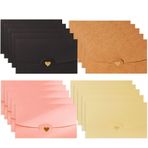 Jingying 20 Parça Hediye Kartı Zarfı, Şükran Günü Hediye Kartı Zarfı, Mini Hediye Kartı Zarfı, Bronzlaştırıcı Aşk Zarfı, Düğünler, Doğum Günü Partileri, Kartpostallar ve Davetiyeler için (4 Model)