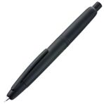Jinhao 10 Serisi Presli Dolma Kalem, Mat Siyah Geri Çekilebilir İnce Uç Mürekkep Dönüştürücü ve Metal Kalem Kutusu Seti (Kelepçe Versiyonu)