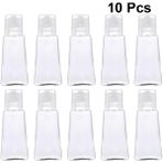 Jinlin Shop B 10 Adet Tarzı 30ML Trapezoidal Boş El Dezenfektanı Şişeleri Doldurulabilir Plastik Kap Transparent Jel Şişesi (Yurt Dışından) - Renkli
