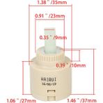 Jinlin Shop B B-35MM Stili Seramik Su Tasarrufu Yedek Kartuş Musluk Bataryası - Mutfak Banyo Bataryası Değiştirme Parçası (Yurt Dışından) - Beyaz