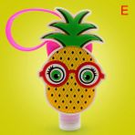 Jinlin Shop B E Stili 1 Pc Taşınabilir Karikatür Silikon Mini El Dezenfektan Tutacağı Seyahat Güvenli Jel Boş Şişe Askılı Sıvı Sabun Dağıtıcı Konteynerler (Yurt Dışından) - Renkli