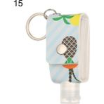 Jinlin Shop B No.15 Tarzı Yeni 30ML Kapaklı El Dezenfektanı Şişesi Taşınabilir Seyahat Kapları El Yıkama Jeli Alt Şişe Anahtarlık Taşıyıcı ile (Yurt Dışından) - Renkli