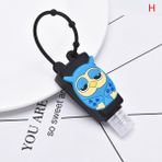 Jinlin Shop B No.22 Tarzı Taşınabilir Güvenli Jel Tutucu Karikatür Silikon Mini El Dezenfektan Tutucu Seyahat Askılı Sıvı Sabun Dispenser Kaplar Çocuklar Için (Yurt Dışından) - Renkli