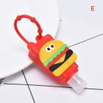 Jinlin Shop B No.29 Tarzı Taşınabilir Güvenli Jel Tutucu Karikatür Silikon Mini El Dezenfektan Tutucu Seyahat Askılı Sıvı Sabun Dispenser Kaplar Çocuklar Için (Yurt Dışından) - Renkli