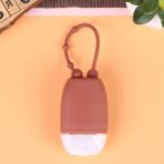 Jinlin Shop B Obr Stili Sevimli Silikon Mini El Dezenfektanı El Jeli Tutucu Taşınabilir Güvenli Jel Tutucu Seyahat Şampuan Sabun Dağıtıcı Şişe (Yurt Dışından) - Renkli