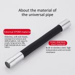 Jinlin Shop B Siyah 20CM Tarzı Evrensel Musluk Uzatma Borusu Balkon Havuz 360 Derece Esnek Dönebilen Musluk Tüp Bağlantısı Mutfak Musluk Uzatma Borusu (Yurt Dışından) - Batarya ve Musluk Grubu