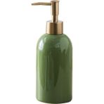 Jinlin Shop B Yeşil Stil 420ML Seramik Sıvı Sabunluk Şampuan Şişesi El Dezenfektanı Duş Jeli Sabun Şişesi El Sabunu Pompalı Boş Şişe (Yurt Dışından) - Renkli