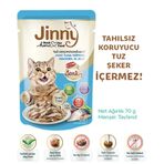 Jinny Tahılsız Hipoalerjenik Ton Balığı ve Uskumrulu 10x70 gr Yaş Kedi Mama